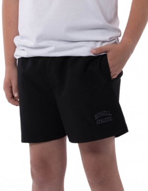 Pantaloni Scurti Russell Athletic Core Unisex Youth Woven Copii Negrii | 69713-ZXKN