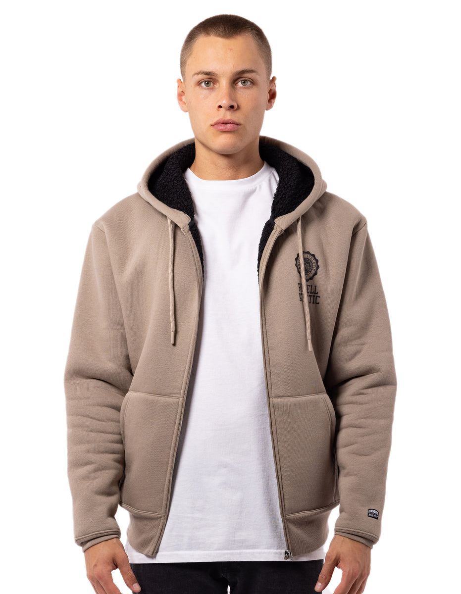 Geaca Russell Athletic Collegiate Sherpa Barbati Maro | 39570-CJLI