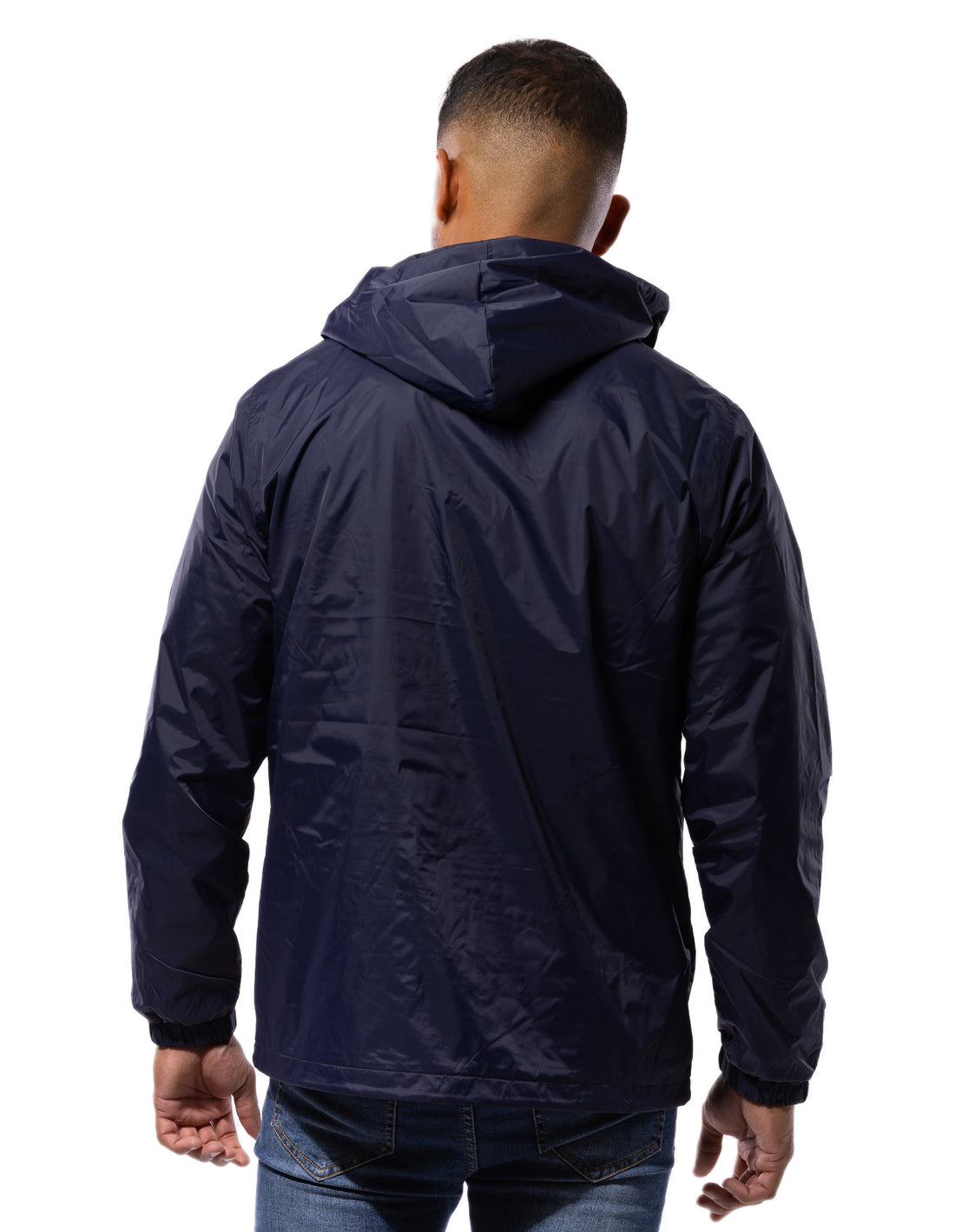 Geaca Russell Athletic Hooded Coaches Barbati Bleumarin | 54637-XBZW