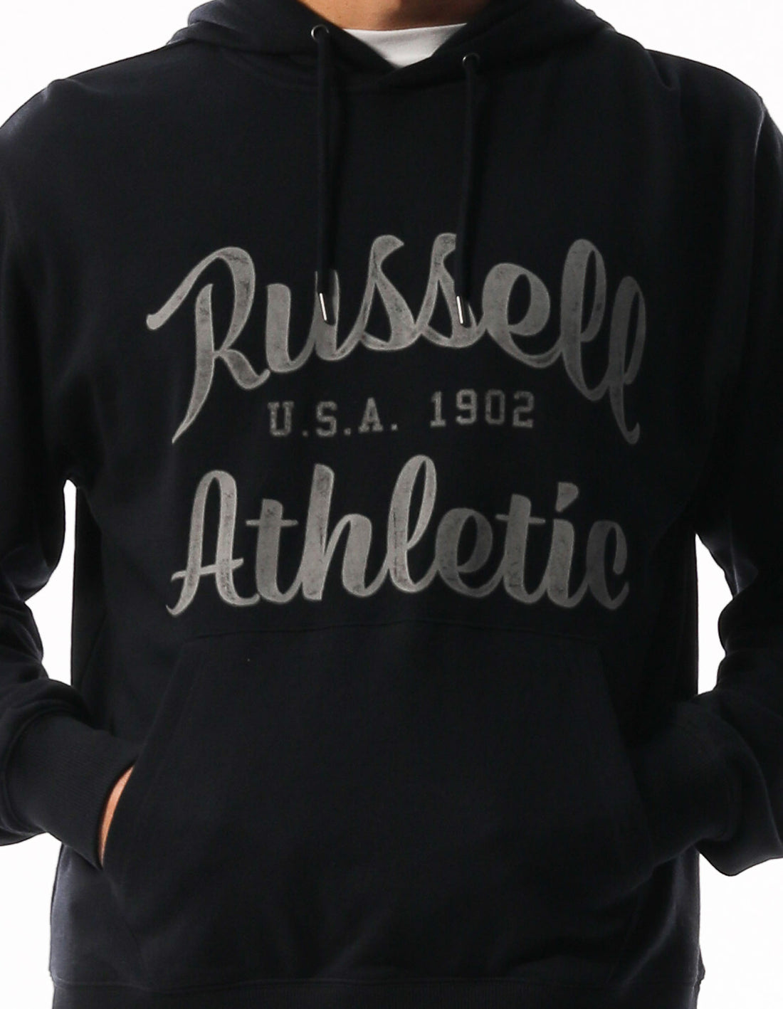 Hanorac cu Gluga Russell Athletic Baseball Arch Barbati Gri | 37814-ILNX