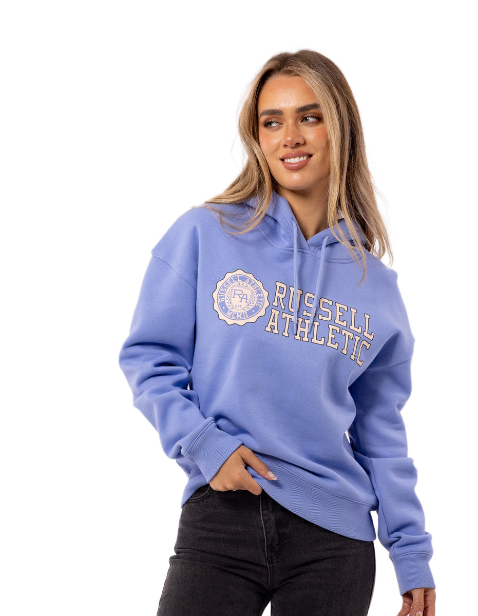 Hanorac cu Gluga Russell Athletic Collegiate Dama Lavanda | 46357-NDAQ