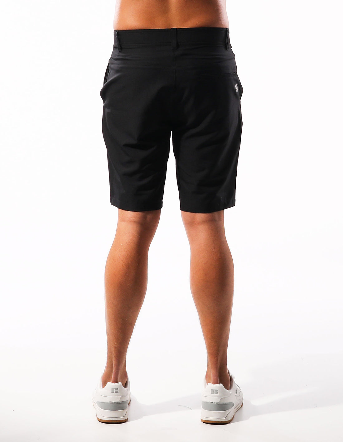 Pantaloni Scurti Russell Athletic Active Stretch Chino Barbati Negrii | 70956-KYHU