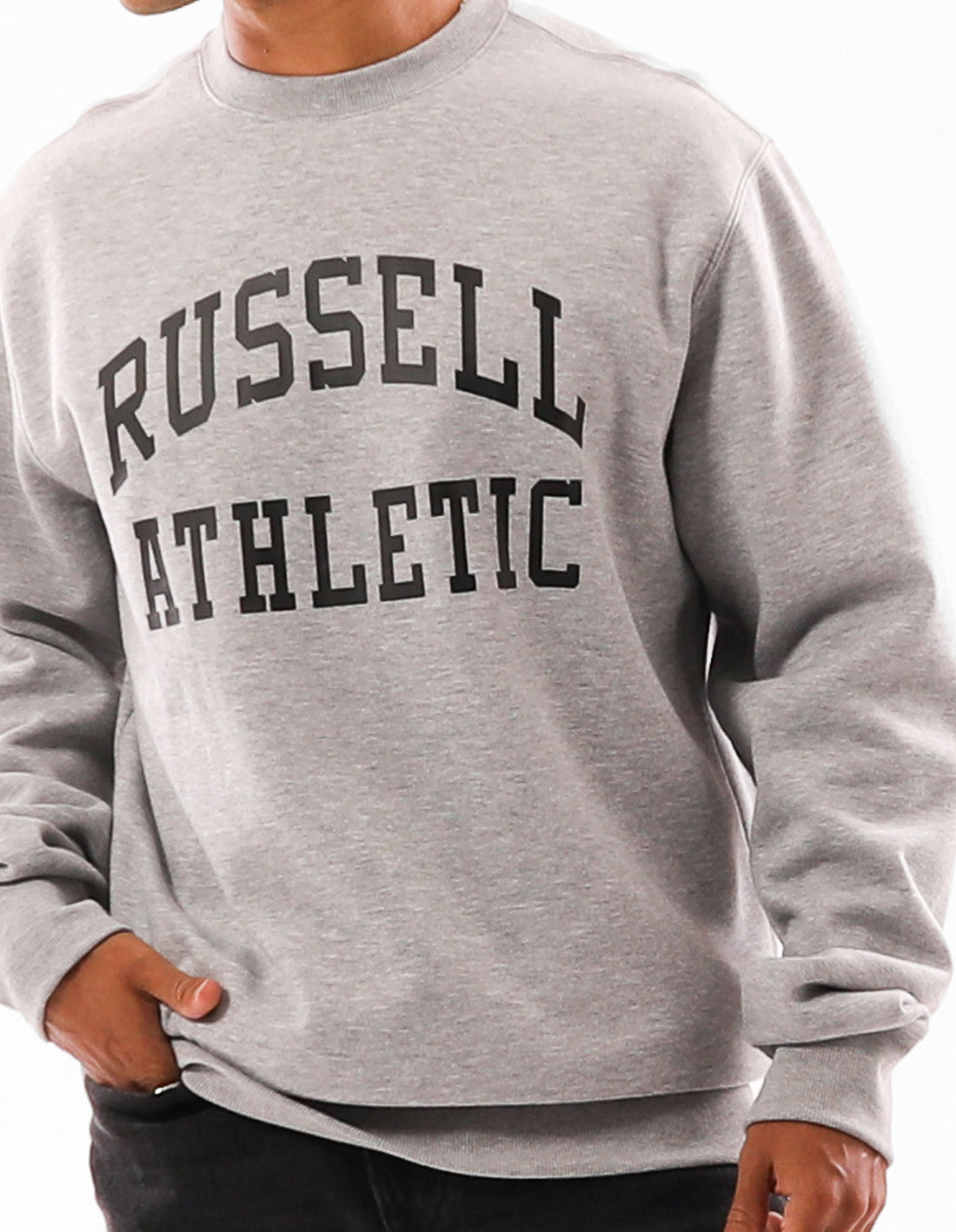 Pulovere Cu Decolteu Russell Athletic Core Arch Barbati Gri | 96751-RXGM