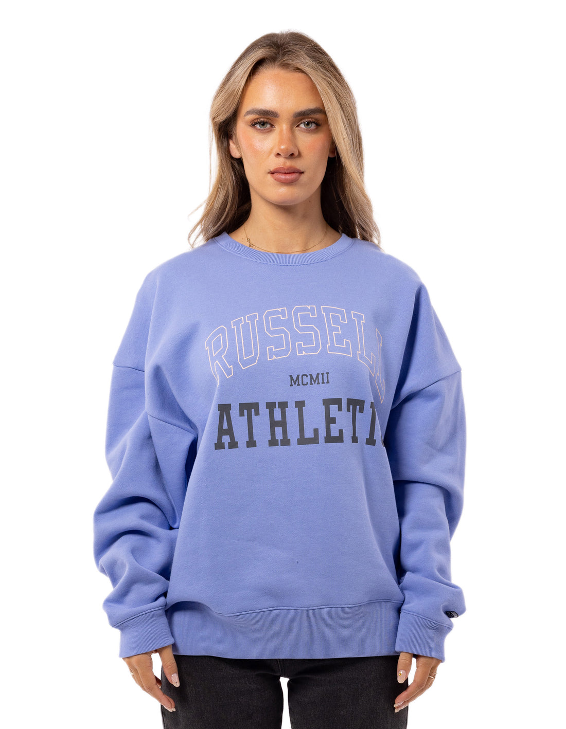 Pulovere Cu Decolteu Russell Athletic MCMII Dama Lavanda | 46280-XUKP