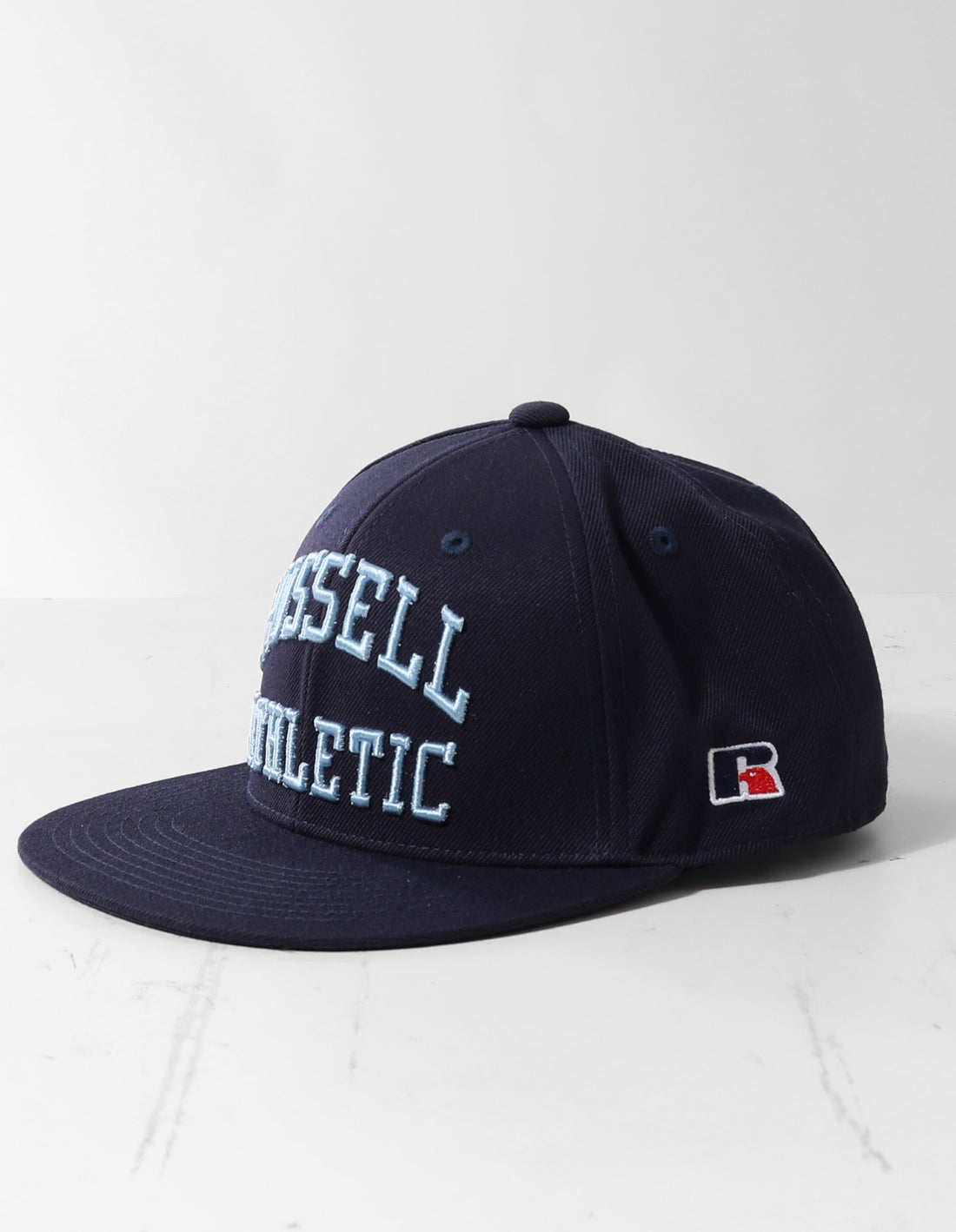 Sapca Russell Athletic Arch Logo Snap Back 3D Embroidered Accessories Bleumarin | 54792-PGNR