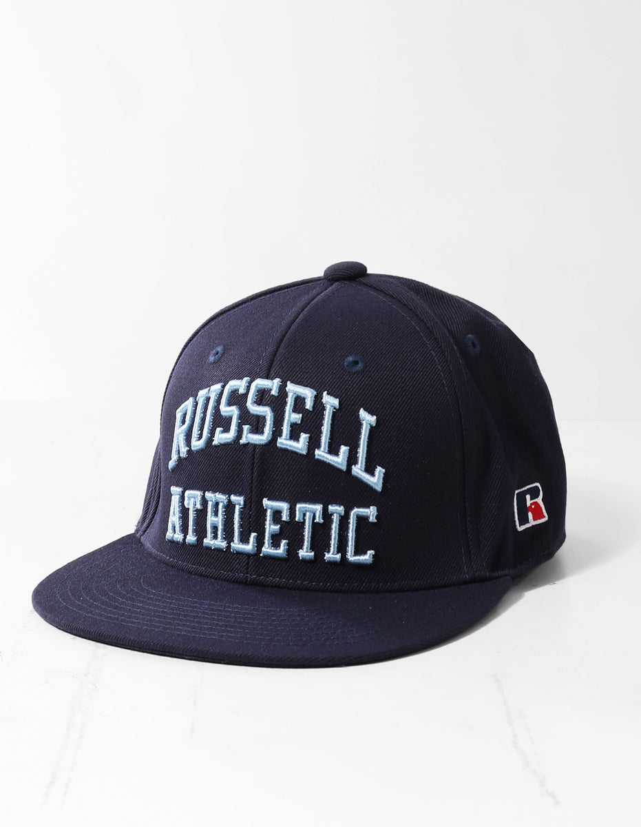 Sapca Russell Athletic Arch Logo Snap Back 3D Embroidered Accessories Bleumarin | 54792-PGNR