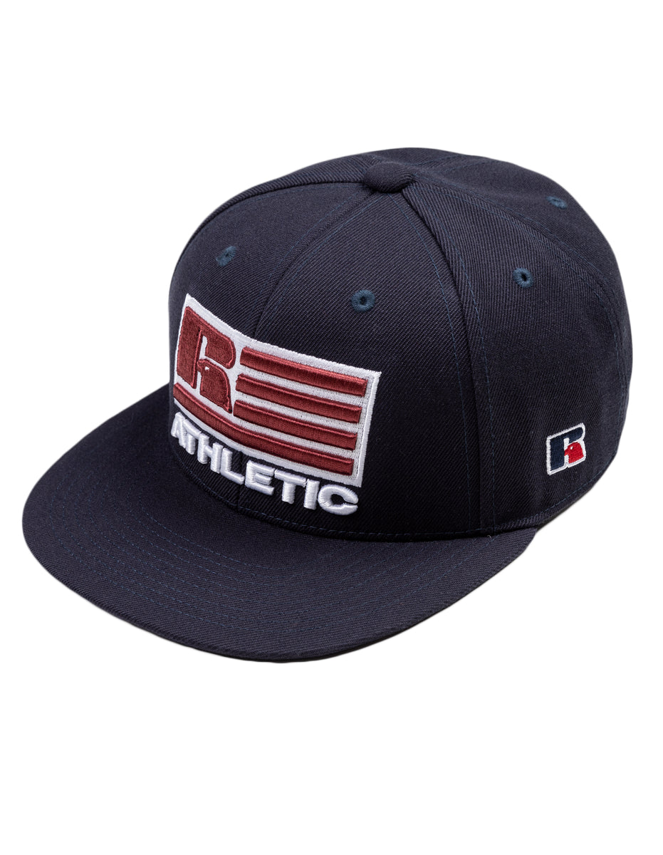 Sapca Russell Athletic Patriot Logo Snap Back 3D Embroidered Accessories Bleumarin | 27903-UXTW