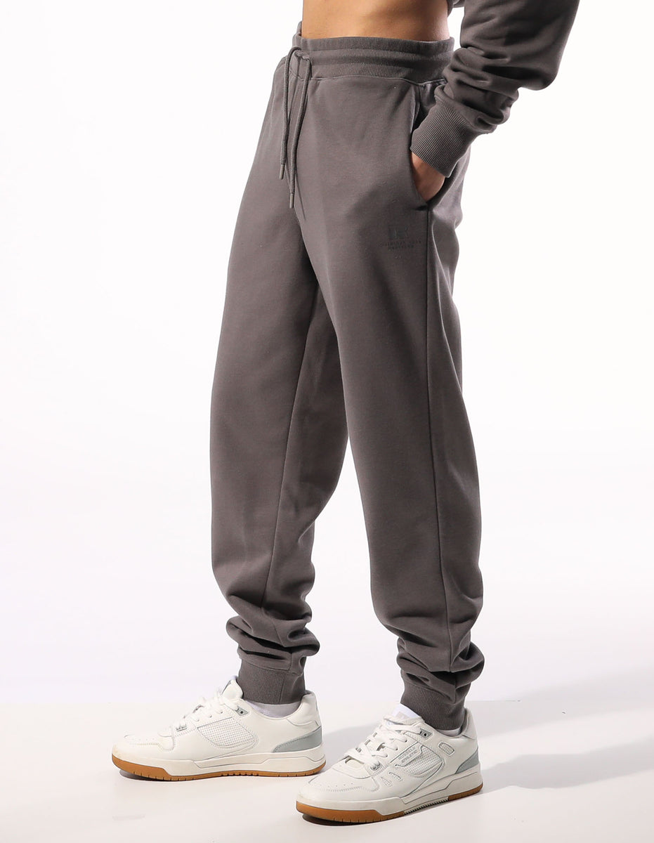 Track pants Russell Athletic Brooklyn Cuffed Barbati Gri Maro | 53904-DWSF