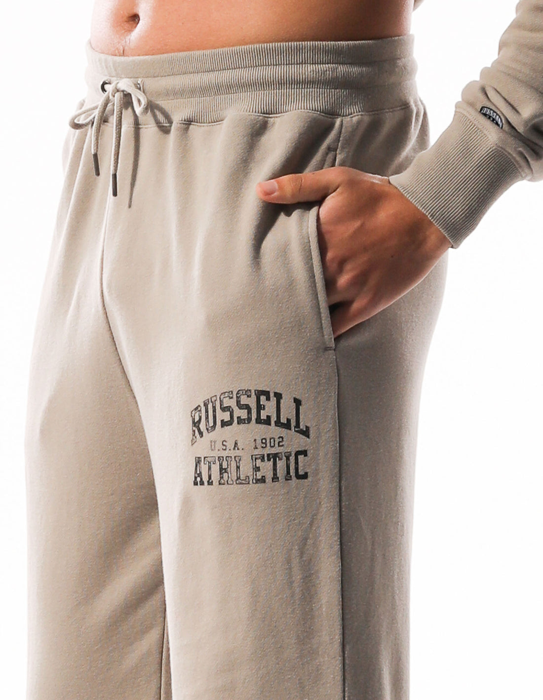 Track pants Russell Athletic Distressed Arch Barbati Kaki | 82317-RTAU