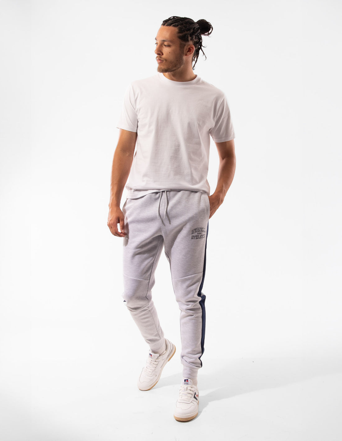 Track pants Russell Athletic Hellcat Barbati Albi | 52813-PFXV