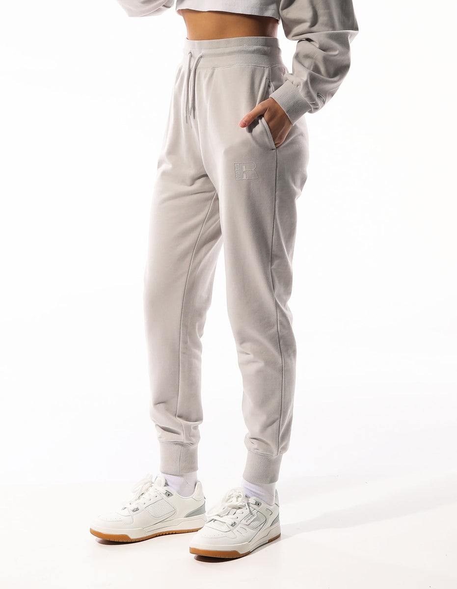 Track pants Russell Athletic Inlay Logo Unbrushed Dama Bej | 06529-OLAU