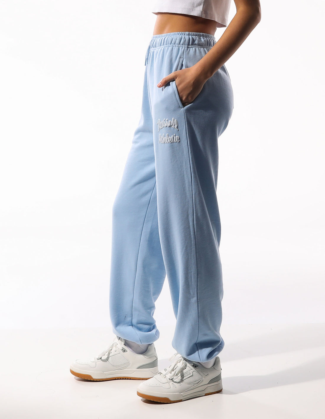 Track pants Russell Athletic Maplewood Baggy Dama Albastri | 68753-WUFM