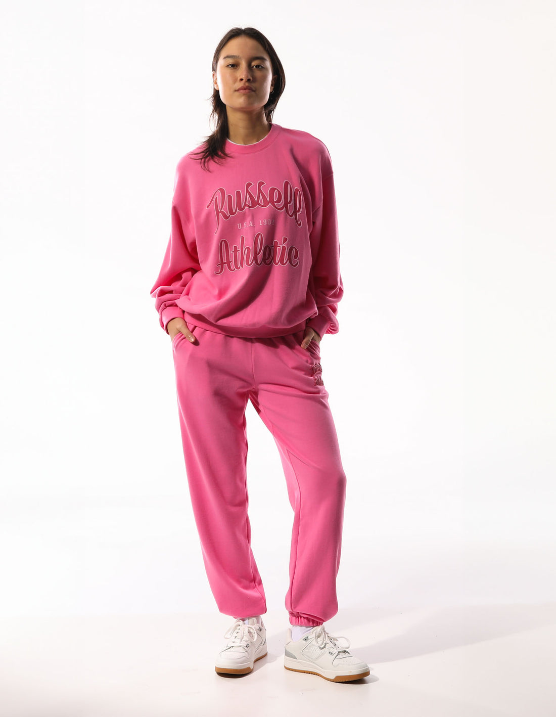 Track pants Russell Athletic Maplewood Baggy Dama Roz | 15276-STOK