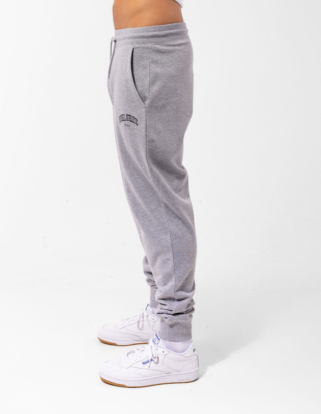 Track pants Russell Athletic Originals Big Arch Unbrushed Cuffed Barbati Gri | 86054-YMGS