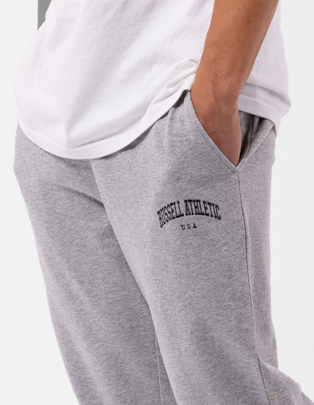 Track pants Russell Athletic Originals Big Arch Unbrushed Cuffed Barbati Gri | 86054-YMGS