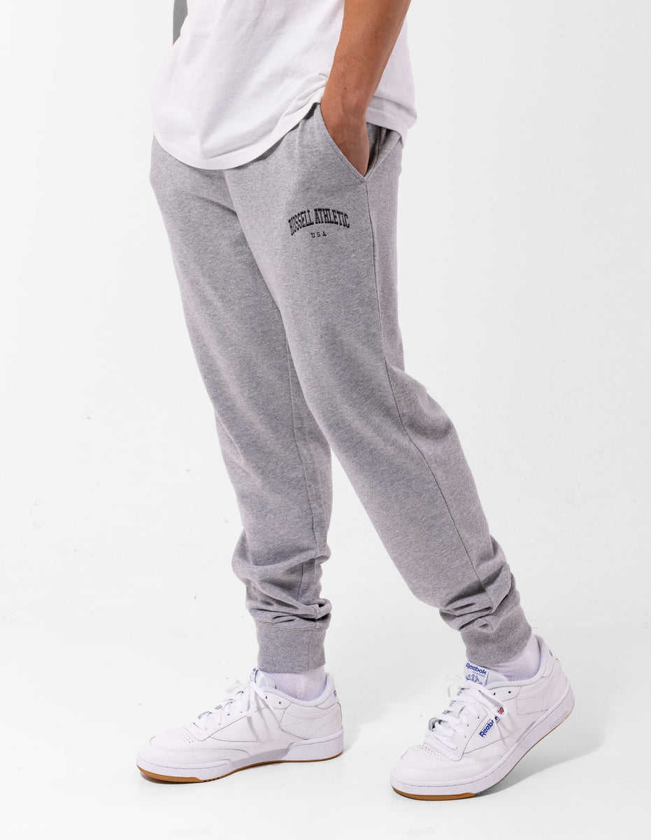 Track pants Russell Athletic Originals Big Arch Unbrushed Cuffed Barbati Gri | 86054-YMGS