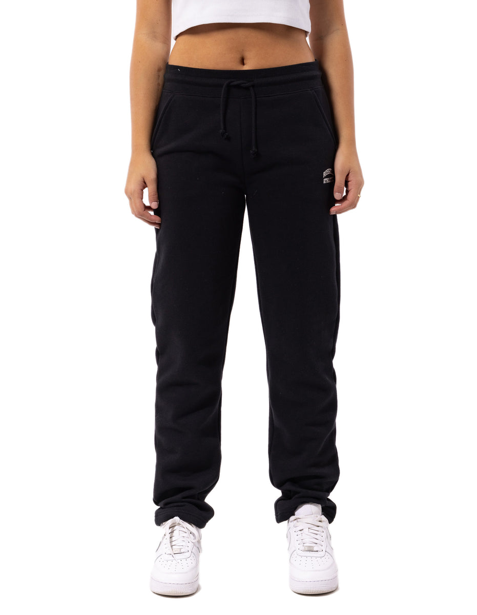 Track pants Russell Athletic Originals Small Arch Open Leg Dama Negrii | 56983-IROJ