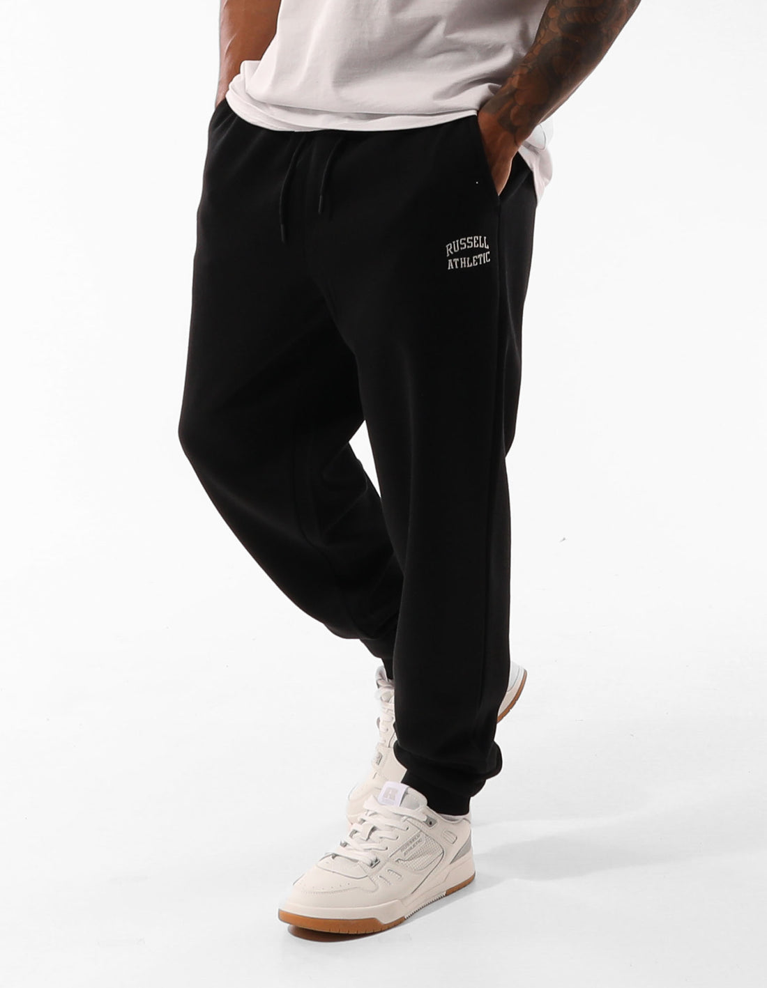 Track pants Russell Athletic Originals Small Arch Cuff Barbati Negrii | 20538-RQGD