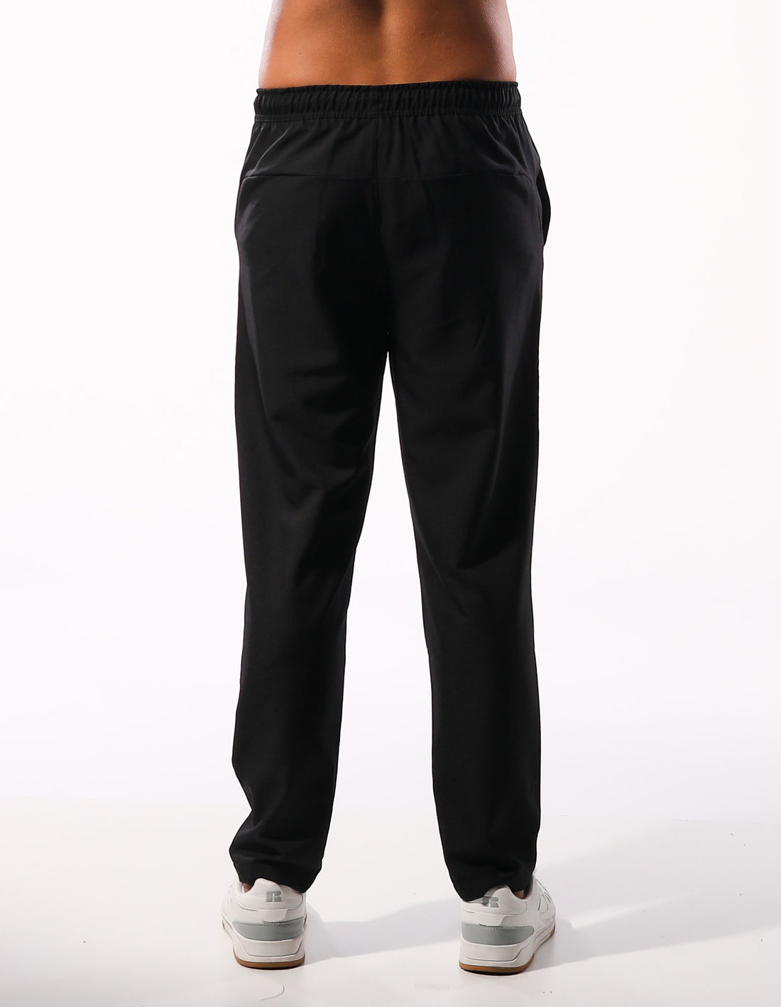 Track pants Russell Athletic R Logo Active Stretch Barbati Negrii | 60974-TBXW