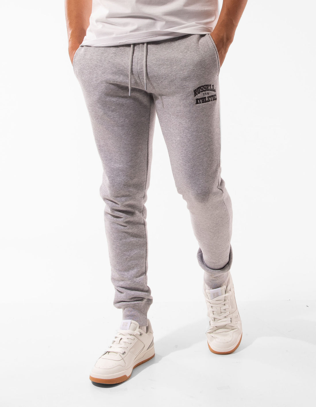 Track pants Russell Athletic Sierra Barbati Gri | 97348-LJRD