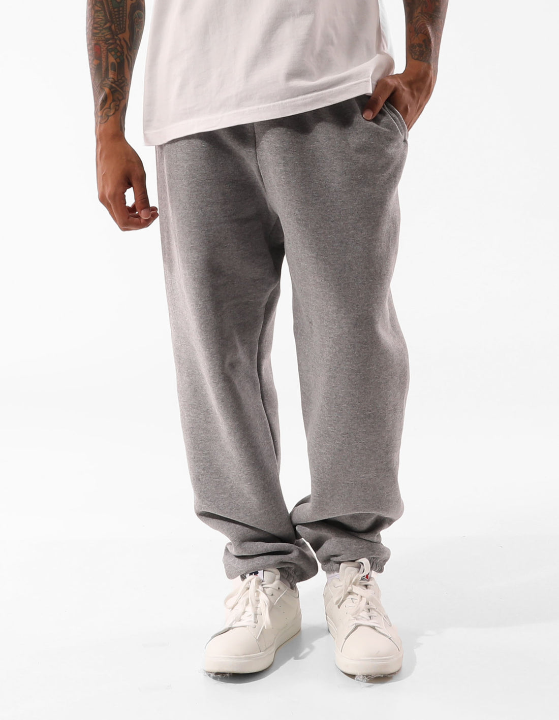 Track pants Russell Athletic Unisex Dri Barbati Gri | 06794-CMYN