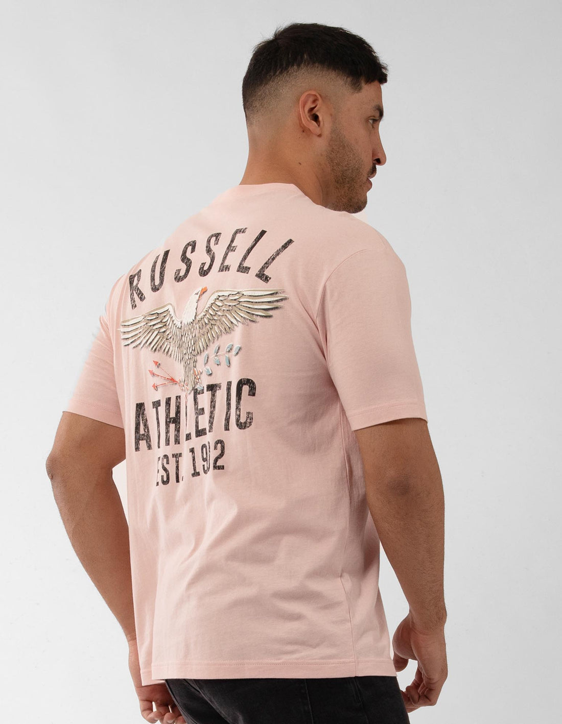 Tricouri Russell Athletic Big Boss Eagle Barbati Roz | 86342-RKVO