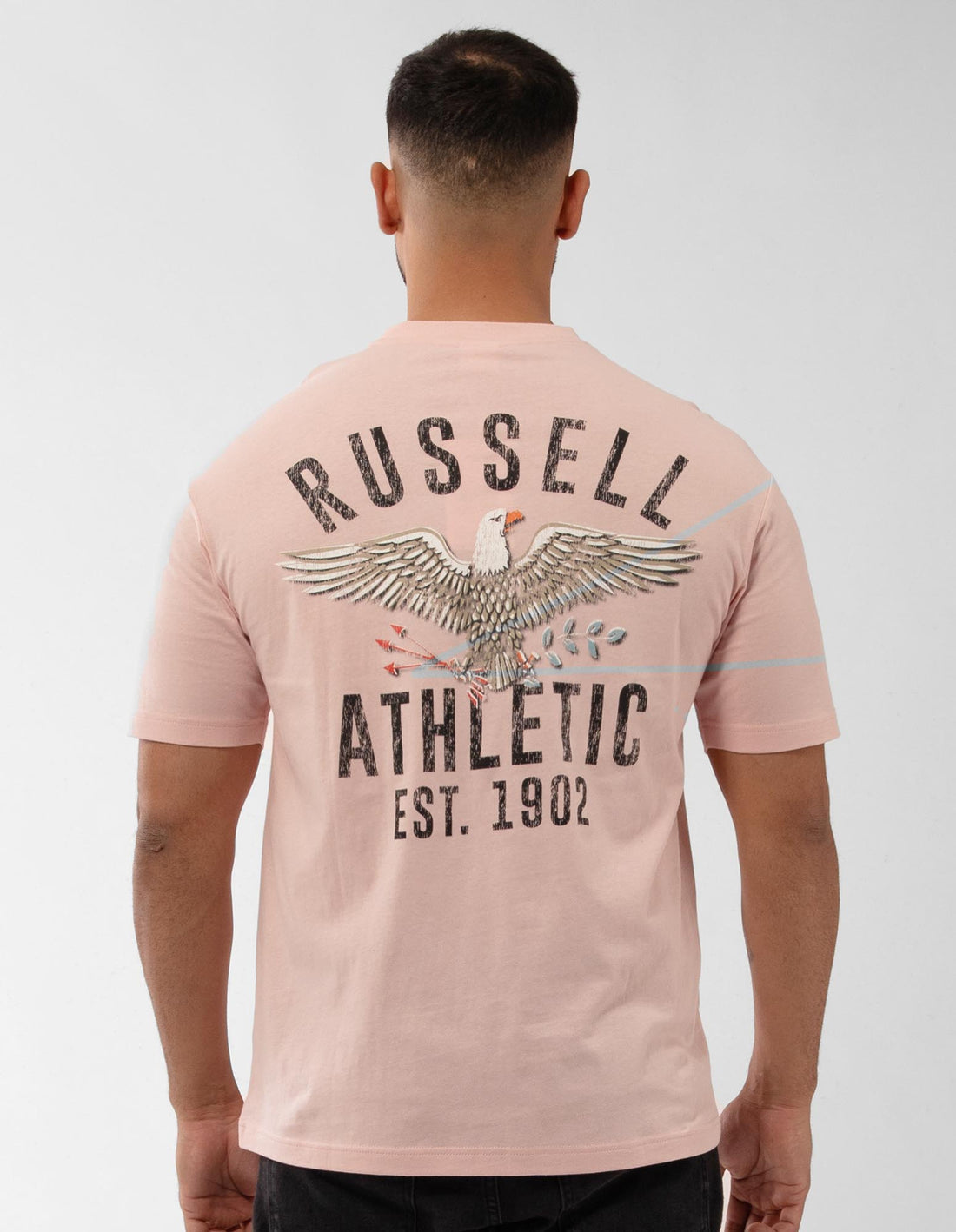 Tricouri Russell Athletic Big Boss Eagle Barbati Roz | 86342-RKVO