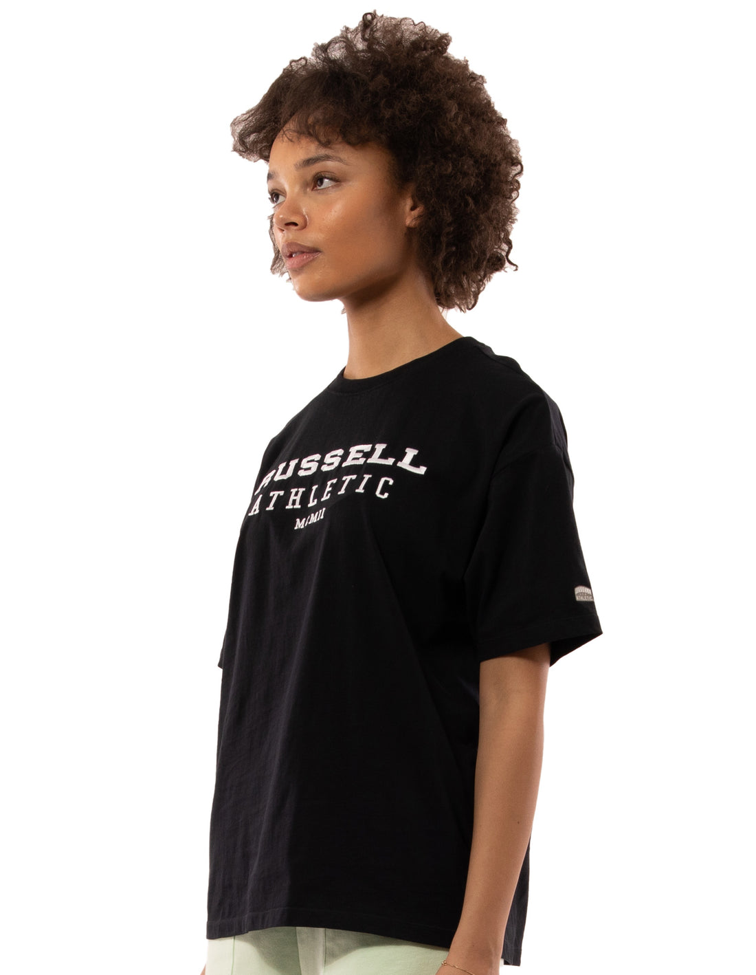 Tricouri Russell Athletic Elements Oversize Dama Negrii | 45206-AZDP