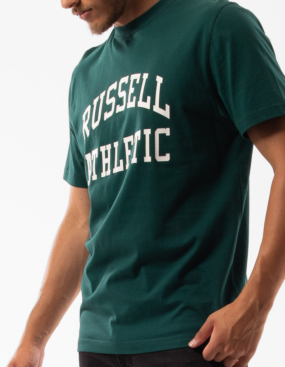 Tricouri Russell Athletic Originals Arch Logo Barbati Verzi | 90835-FBIU